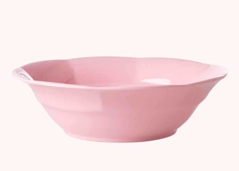 Rice, dyp tallerken i melamin, ballet slippers pink