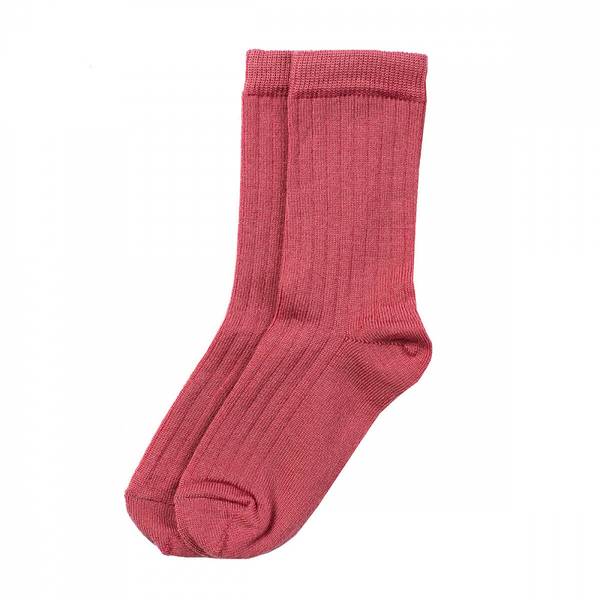 Lille Lam, 2 pk ullsokk cerise