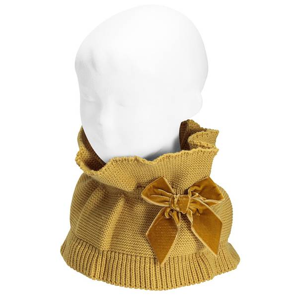 Cóndor hals med fløyelssløyfe, mustard