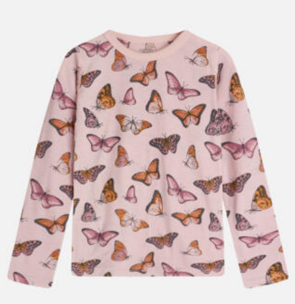 Hust & Claire, topp ull/silke dusty rose