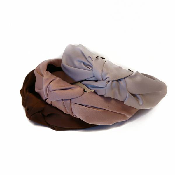 Noma, 3 hårbøyler brun/dusty lavendel/lys grå
