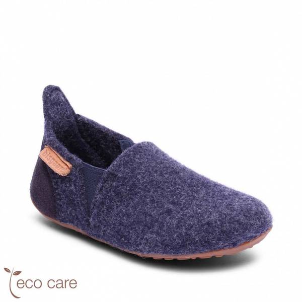 Bisgaard Sailor tøffel ull,  blue