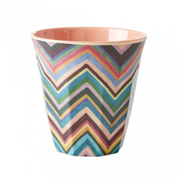 Rice, kopp med zigzag print