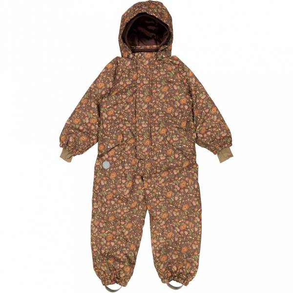 Wheat vinterdress Miko maroon flowers
