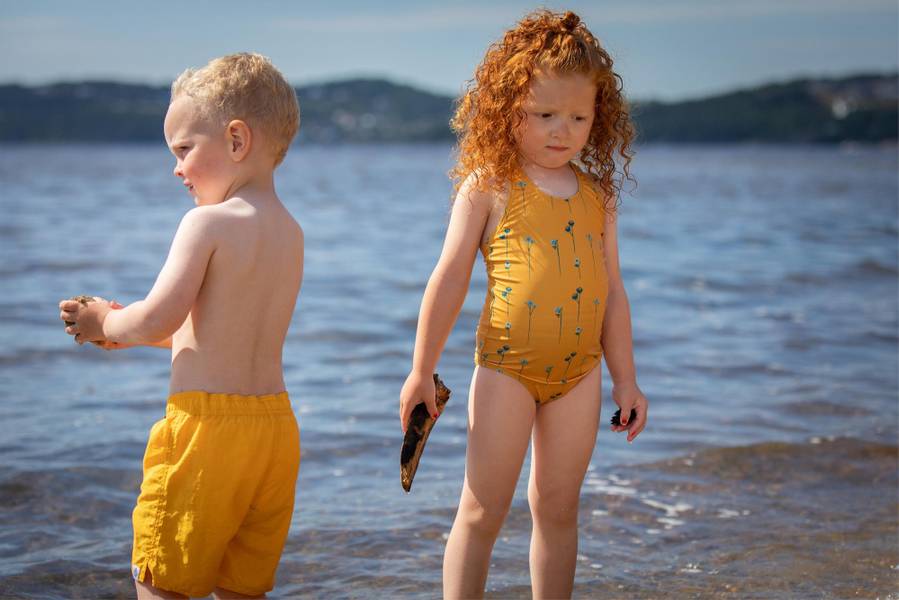 Gullkorn design,  Alex badeshorts solsikkegul