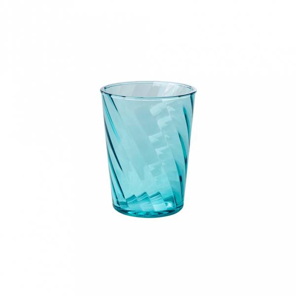 Rice, lite mint glass i acryl, twisted swirl