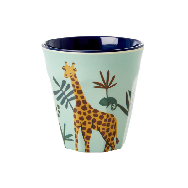 Rice, barnekopp Blue jungle animal print