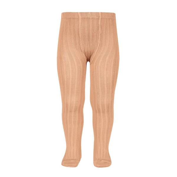 Condor  strømpebukse rib peach