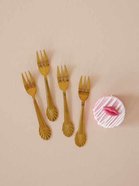 Rice, gafler,  seashell gold