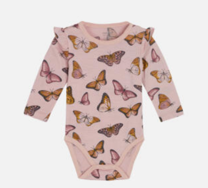 Hust & Claire, body ull/silke dusty rose