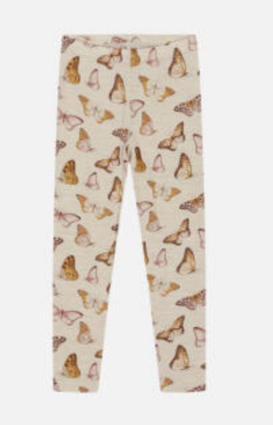 Hust & Claire, leggings ull/silke wheat